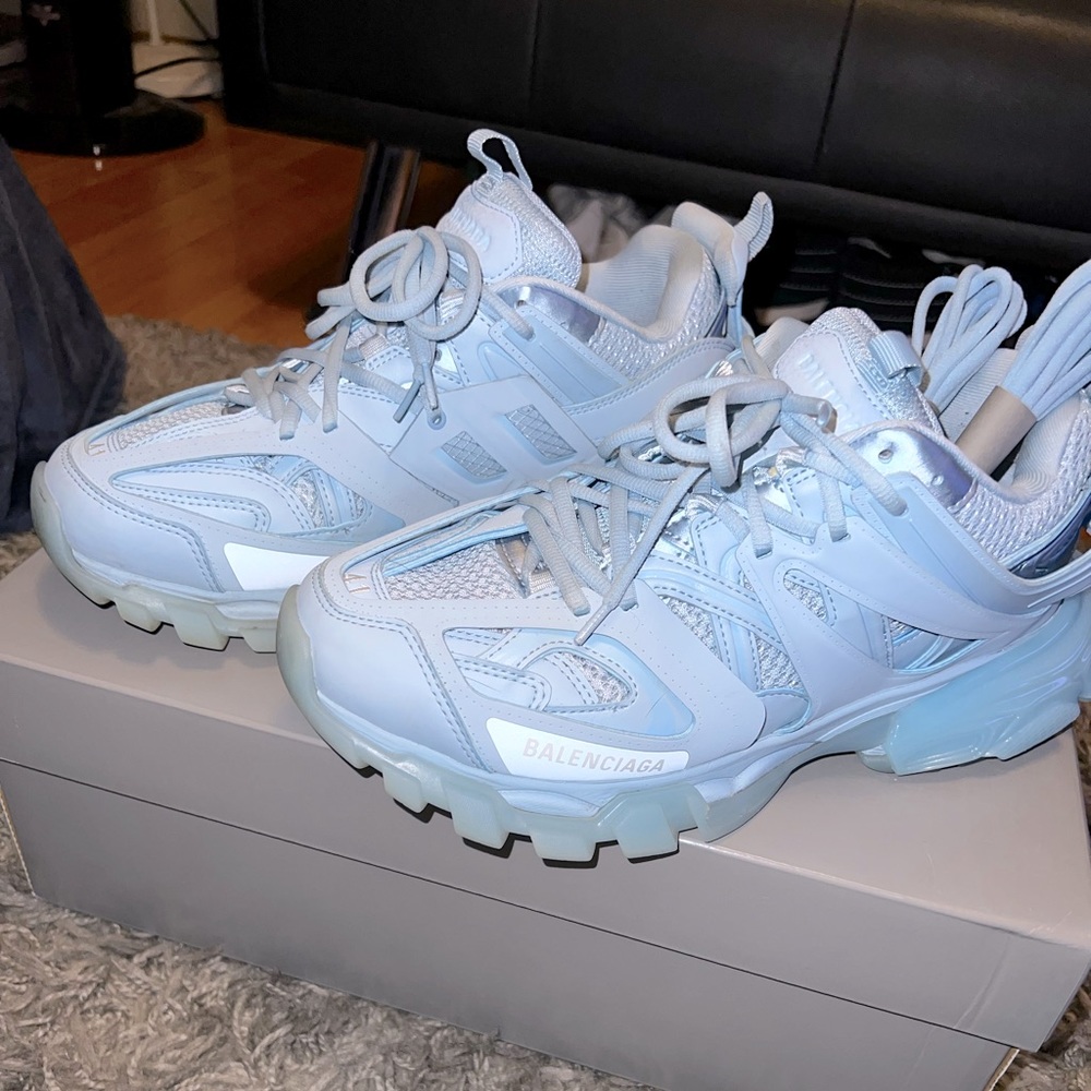Balenciaga Track baby blue.